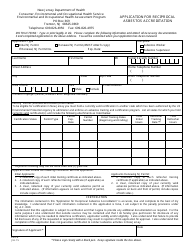 Form EHS-6 Application for Reciprocal Asbestos Accreditation - New Jersey, Page 2