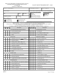 Form EHS-10 Facility Inspection Worksheet - Lead - New Jersey