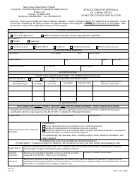 Document preview: Form EHS-15 Application for Approval as a New Jersey Asbestos Course Instructor - New Jersey