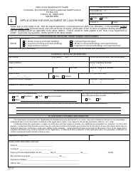Form EHS-29 Application for Replacement of Lead Permit - New Jersey, Page 2