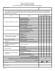Document preview: Form EHS-43 Hands-On Assessment Lead Supervisor - Housing and Public Buildings - New Jersey