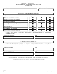 Form EMS-60 Advanced Life Support Application for Provider Recertification - New Jersey, Page 2