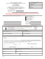 Document preview: Form F-41 Renewal Application to Operate a Wholesale Food/Cosmetic Establishment - New Jersey