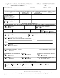 Form A (EMS-63) EMS First Responder Nj Protocol for Scene Investigations of Infant and Child Deaths - New Jersey, Page 2