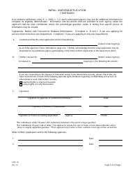Form FHS-16 Initial Uniform Application for Services to Individuals With Developmental Disabilities 21 and Under - New Jersey, Page 2