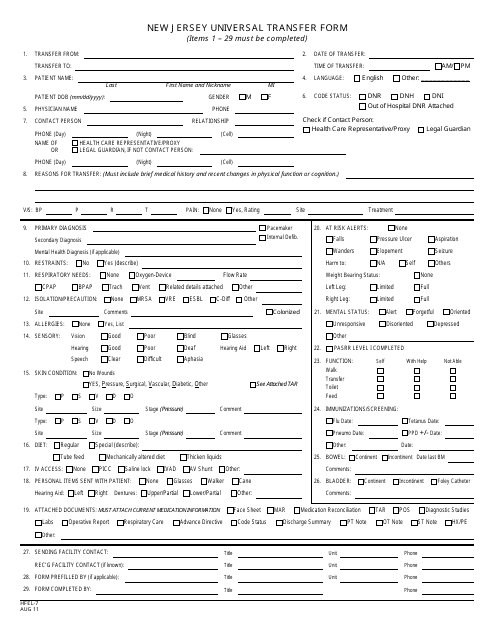 Form HFEL-7  Printable Pdf