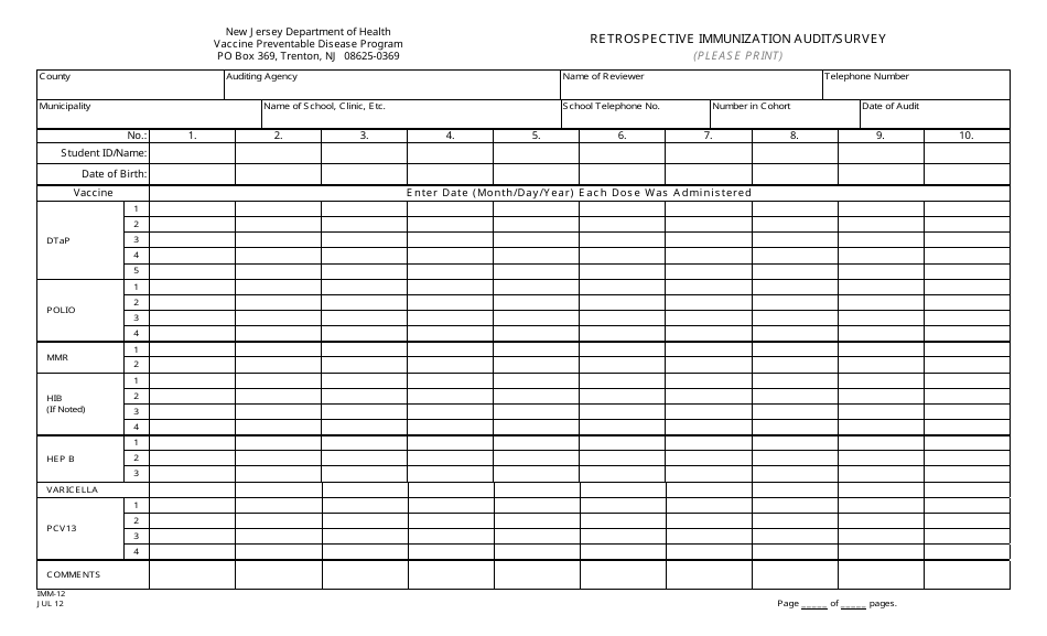 Form IMM-12 - Fill Out, Sign Online and Download Printable PDF, New ...