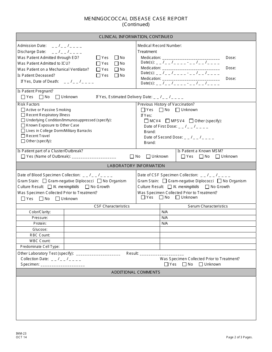 Form IMM-23 - Fill Out, Sign Online and Download Printable PDF, New ...