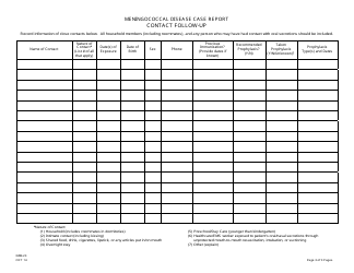 Form IMM-23 &quot;Meningococcal Disease Case Report&quot; - New Jersey, Page 3