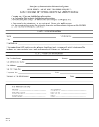 Document preview: Form IMM-35 User Enrollment and Training Request: Early Hearing Detection and Intervention Program - New Jersey