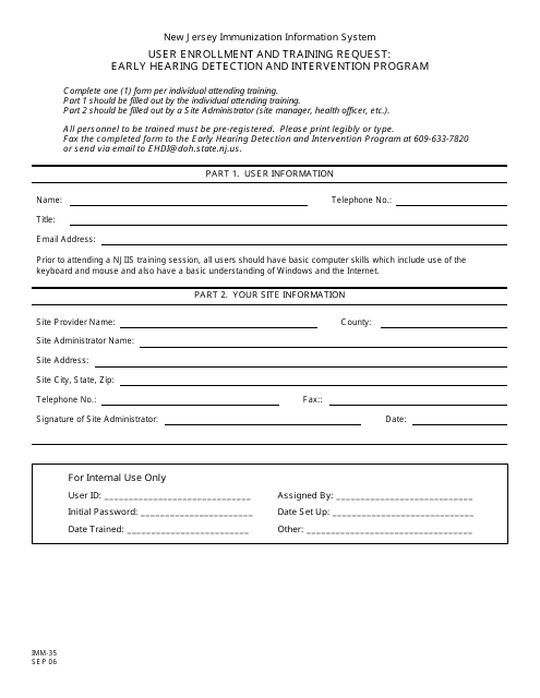 Form IMM-35  Printable Pdf