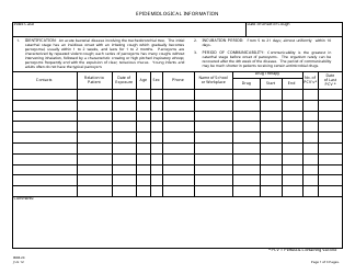 Form IMM-24 Pertussis Investigation Record - New Jersey, Page 3