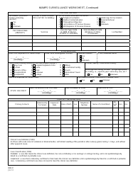 Form IMM-21 Mumps Surveillance Worksheet - New Jersey, Page 2