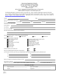 Document preview: Form IMM-42 Enrollment Request for New Njiis Site - New Jersey