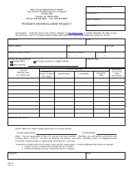 Document preview: Form IMM-30 Provider Disenrollment Request - New Jersey