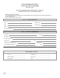 Document preview: Form IMM-31 Insured for Sure User Enrollment - New Jersey