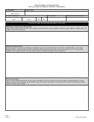 Form IRB-1 Application for Initial Review - New Jersey, Page 4