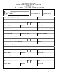 Form LCS-9 Application for a Long-Term Care Facility License - New Jersey, Page 2