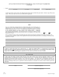 Form LH-7 Application for Registered Environmental Health Specialist Examination - New Jersey, Page 10