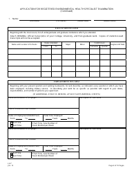 Form LH-7 Application for Registered Environmental Health Specialist Examination - New Jersey, Page 5