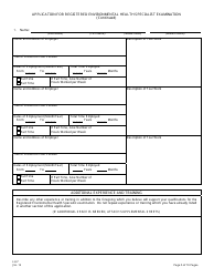 Form LH-7 Application for Registered Environmental Health Specialist Examination - New Jersey, Page 6
