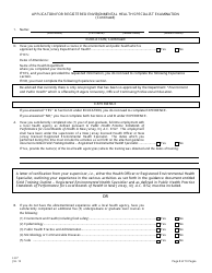 Form LH-7 Application for Registered Environmental Health Specialist Examination - New Jersey, Page 9