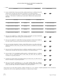 Form LH-8 Application for Health Officer Examination - New Jersey, Page 3