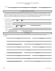 Form LH-8 Application for Health Officer Examination - New Jersey, Page 6