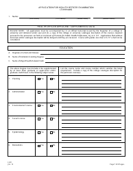 Form LH-8 Application for Health Officer Examination - New Jersey, Page 7