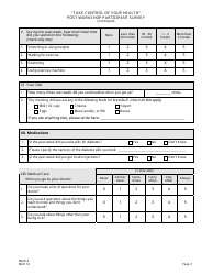 Form MMH-4 Take Control of Your Health Post-workshop Participant Survey - Diabetes Self-management Program - New Jersey, Page 3