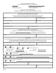 Form NH-6 Download Printable PDF or Fill Online Request for Reciprocity ...