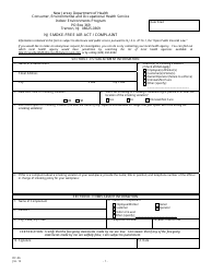 Document preview: Form OC-56 Nj Smoke Free Air Act / Complaint - New Jersey