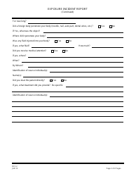 Form OCC-2 Exposure Incident Report - New Jersey, Page 2