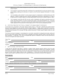 Form OC-45 Agreement for Ethical Conduct of Human Subjects Research (Federal Employees) - New Jersey, Page 2