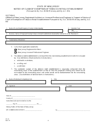 Form OC-51 Notice of Claim of Exemption of Tobacco Retail Establishment - New Jersey, Page 7