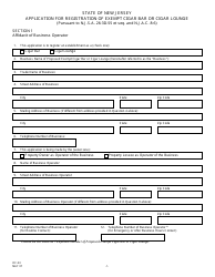 Form OC-53 Application for Registration of Exempt Cigar Bar or Cigar Lounge - New Jersey, Page 2