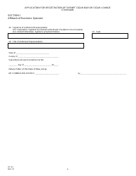 Form OC-53 Application for Registration of Exempt Cigar Bar or Cigar Lounge - New Jersey, Page 4