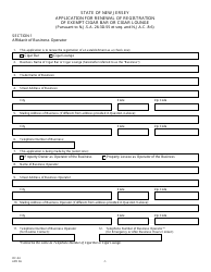 Form OC-54 Application for Renewal of Registration of Exempt Cigar Bar or Cigar Lounge - New Jersey, Page 3