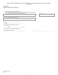 Form OC-54 Application for Renewal of Registration of Exempt Cigar Bar or Cigar Lounge - New Jersey, Page 5