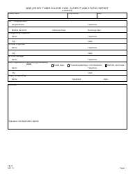 Form TB-70 New Jersey Tuberculosis Case, Suspect and Status Report - New Jersey, Page 4
