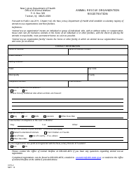 Document preview: Form VPH-2 Animal Rescue Organization Registration - New Jersey