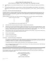 Instructions for Form DHAS-8 Application for Eligibility for the HIV Home Care Program - New Jersey, Page 2