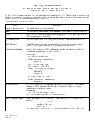 Document preview: Instructions for Form HFEL-6 Resident Care Staffing Report - New Jersey