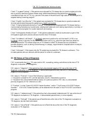 Instructions for Form TB-70 New Jersey Tuberculosis Case, Suspect and Status Report - New Jersey, Page 10