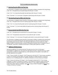 Instructions for Form TB-70 New Jersey Tuberculosis Case, Suspect and Status Report - New Jersey, Page 12