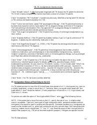 Instructions for Form TB-70 New Jersey Tuberculosis Case, Suspect and Status Report - New Jersey, Page 13