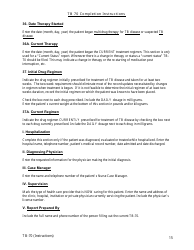 Instructions for Form TB-70 New Jersey Tuberculosis Case, Suspect and Status Report - New Jersey, Page 15