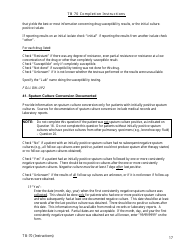 Instructions for Form TB-70 New Jersey Tuberculosis Case, Suspect and Status Report - New Jersey, Page 17
