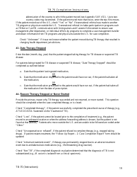 Instructions for Form TB-70 New Jersey Tuberculosis Case, Suspect and Status Report - New Jersey, Page 19