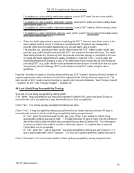 Instructions for Form TB-70 New Jersey Tuberculosis Case, Suspect and Status Report - New Jersey, Page 24